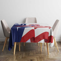 Custom Puerto Rico Football Tablecloth Vamos Los Boricuas
