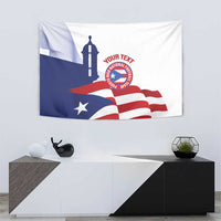 Custom Puerto Rico Football Tapestry Vamos Los Boricuas