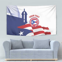 Custom Puerto Rico Football Tapestry Vamos Los Boricuas