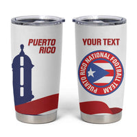 Custom Puerto Rico Football Tumbler Cup Vamos Los Boricuas