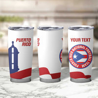 Custom Puerto Rico Football Tumbler Cup Vamos Los Boricuas