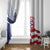 Custom Puerto Rico Football Window Curtain Vamos Los Boricuas