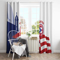 Custom Puerto Rico Football Window Curtain Vamos Los Boricuas