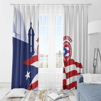 Custom Puerto Rico Football Window Curtain Vamos Los Boricuas