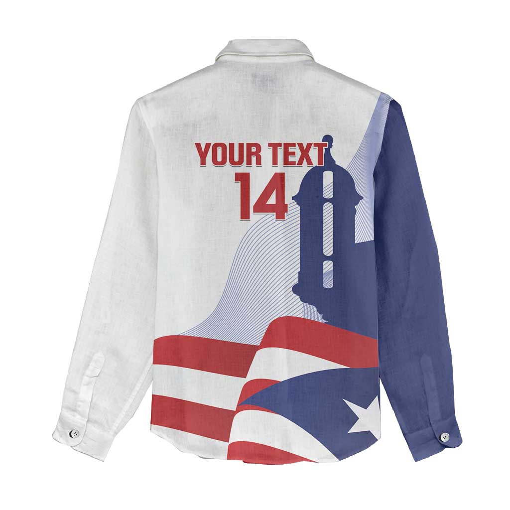 Custom Puerto Rico Football Women Casual Shirt Vamos Los Boricuas