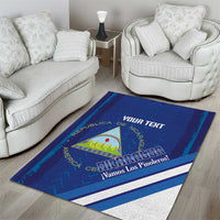 Custom Nicaragua Football Area Rug Vamos Los Pinoleros