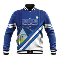 Custom Nicaragua Football Baseball Jacket Vamos Los Pinoleros