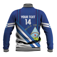 Custom Nicaragua Football Baseball Jacket Vamos Los Pinoleros