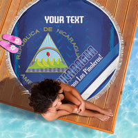 Custom Nicaragua Football Beach Blanket Vamos Los Pinoleros