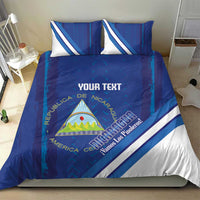 Custom Nicaragua Football Bedding Set Vamos Los Pinoleros