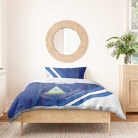 Custom Nicaragua Football Bedding Set Vamos Los Pinoleros