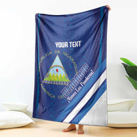 Custom Nicaragua Football Blanket Vamos Los Pinoleros