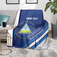 Custom Nicaragua Football Blanket Vamos Los Pinoleros