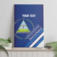 Custom Nicaragua Football Canvas Wall Art Vamos Los Pinoleros