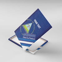 Custom Nicaragua Football Canvas Wall Art Vamos Los Pinoleros