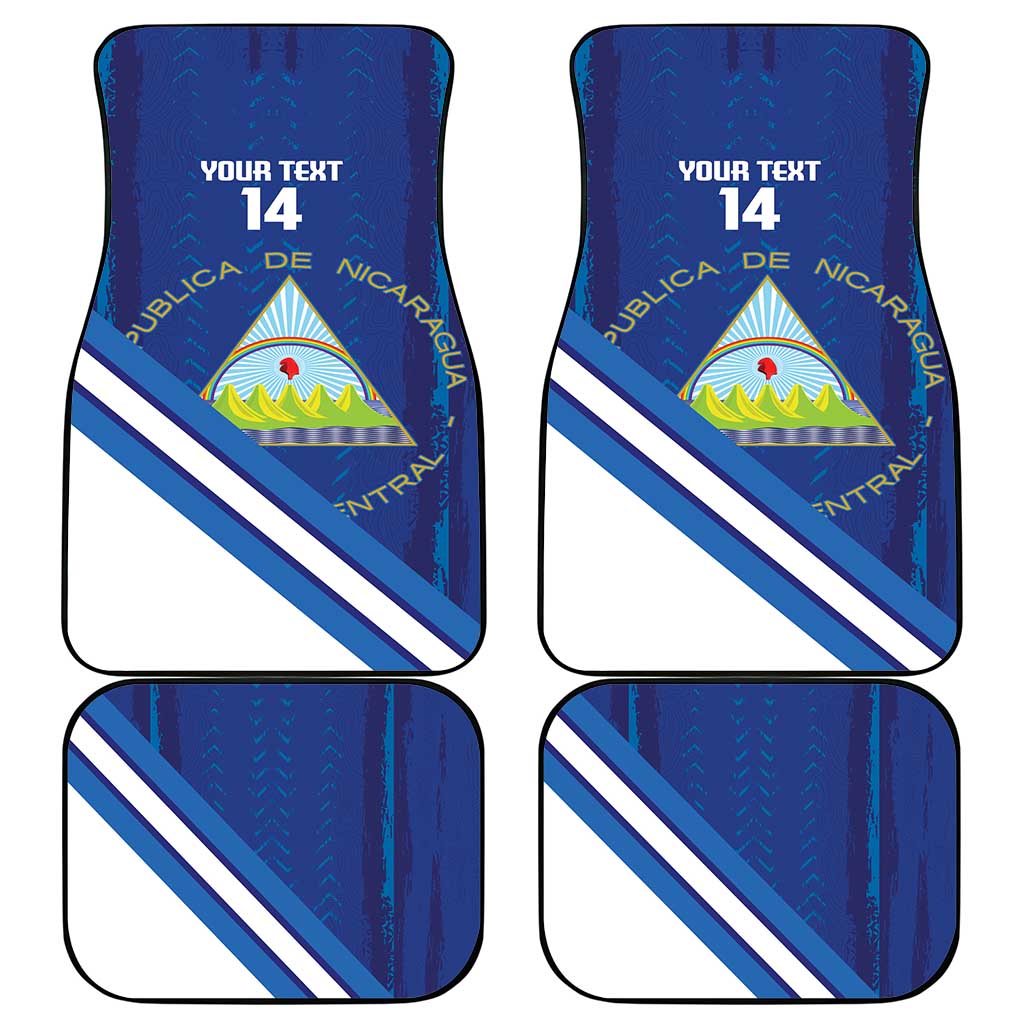 Custom Nicaragua Football Car Mats Vamos Los Pinoleros