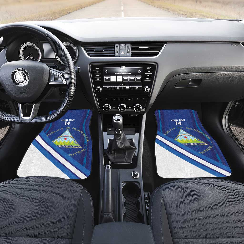 Custom Nicaragua Football Car Mats Vamos Los Pinoleros