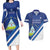 Custom Nicaragua Football Couples Matching Long Sleeve Bodycon Dress and Hawaiian Shirt Vamos Los Pinoleros
