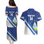 Custom Nicaragua Football Couples Matching Puletasi and Hawaiian Shirt Vamos Los Pinoleros