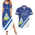 Custom Nicaragua Football Couples Matching Summer Maxi Dress and Hawaiian Shirt Vamos Los Pinoleros