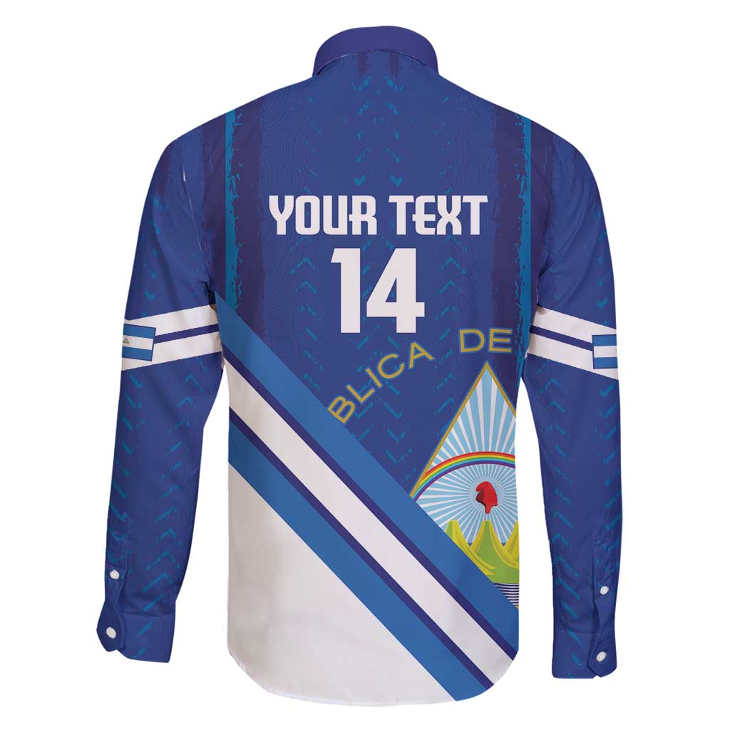 Custom Nicaragua Football Family Matching Long Sleeve Bodycon Dress and Hawaiian Shirt Vamos Los Pinoleros