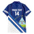 Custom Nicaragua Football Family Matching Off The Shoulder Long Sleeve Dress and Hawaiian Shirt Vamos Los Pinoleros