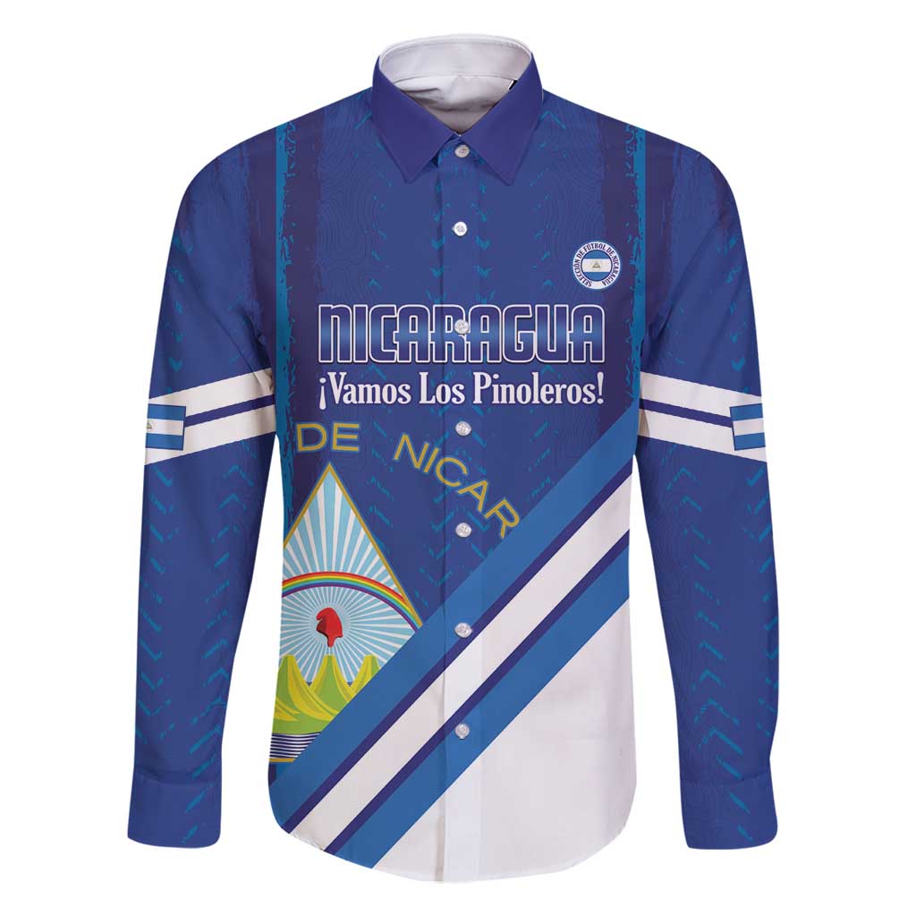 Custom Nicaragua Football Family Matching Off Shoulder Maxi Dress and Hawaiian Shirt Vamos Los Pinoleros