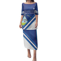 Custom Nicaragua Football Family Matching Puletasi and Hawaiian Shirt Vamos Los Pinoleros