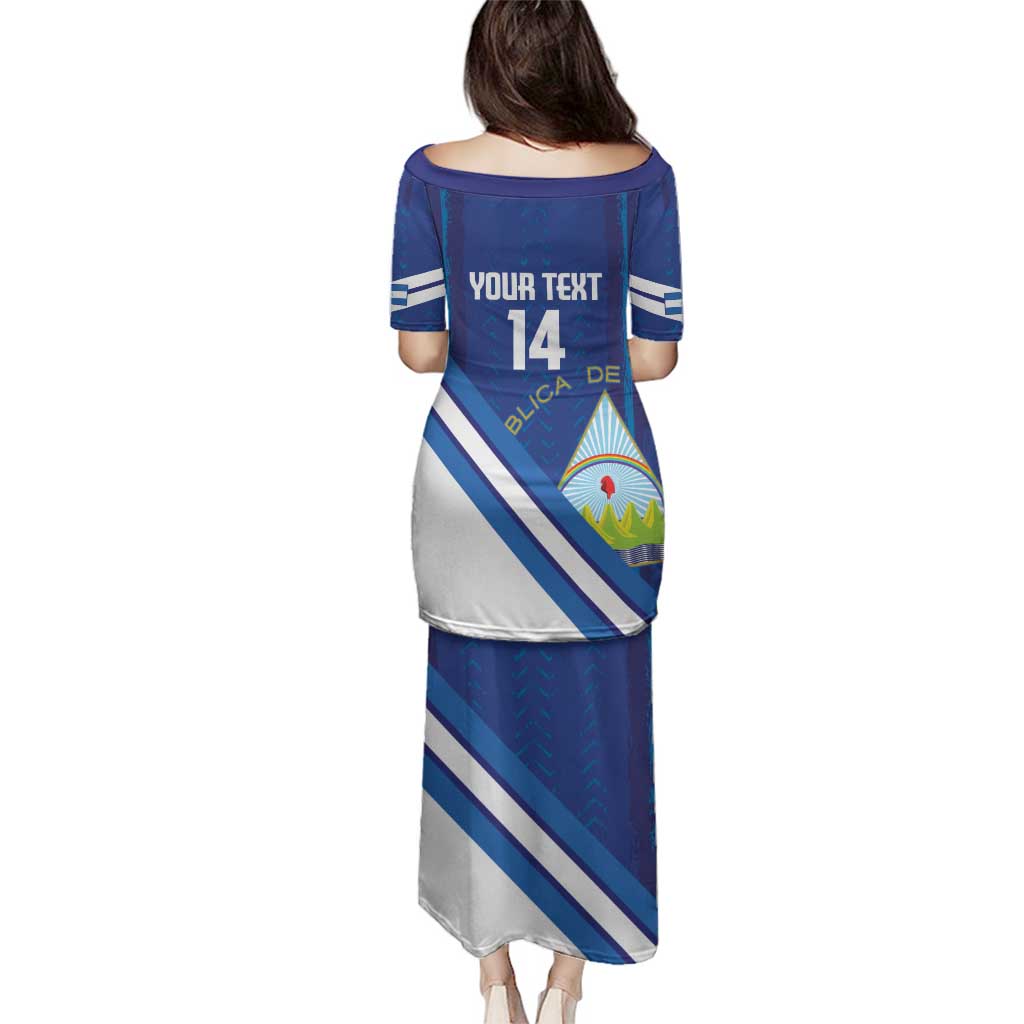 Custom Nicaragua Football Family Matching Puletasi and Hawaiian Shirt Vamos Los Pinoleros