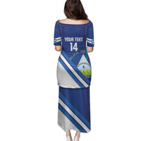 Custom Nicaragua Football Family Matching Puletasi and Hawaiian Shirt Vamos Los Pinoleros