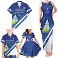 Custom Nicaragua Football Family Matching Tank Maxi Dress and Hawaiian Shirt Vamos Los Pinoleros