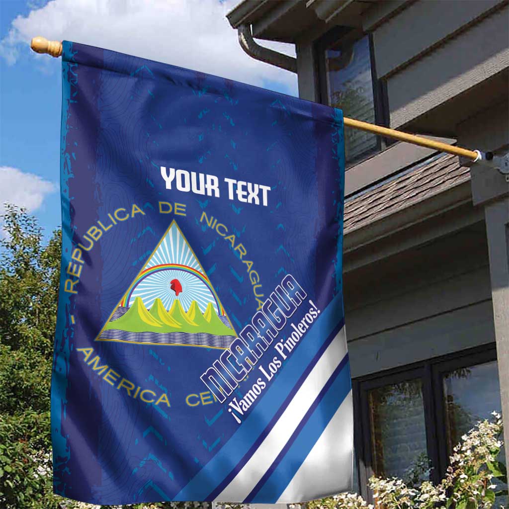 Custom Nicaragua Football Garden Flag Vamos Los Pinoleros