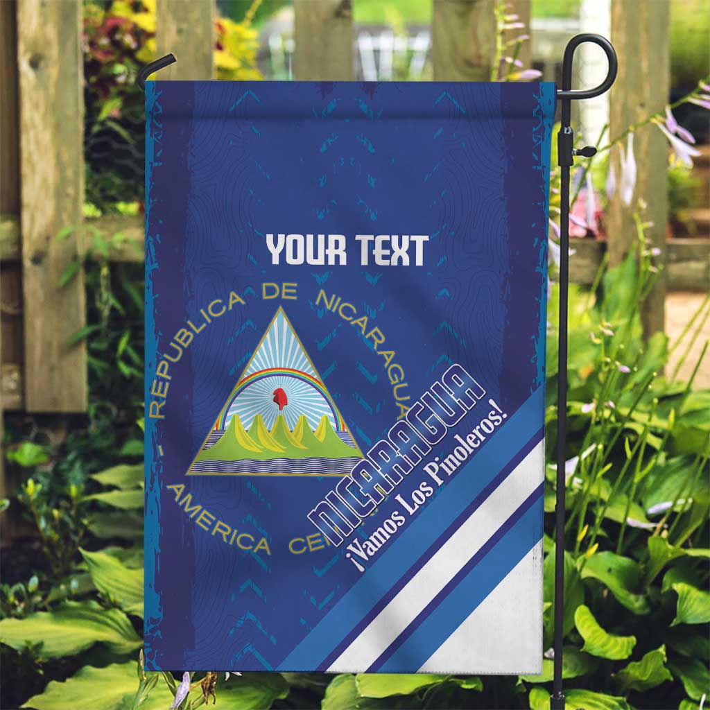 Custom Nicaragua Football Garden Flag Vamos Los Pinoleros