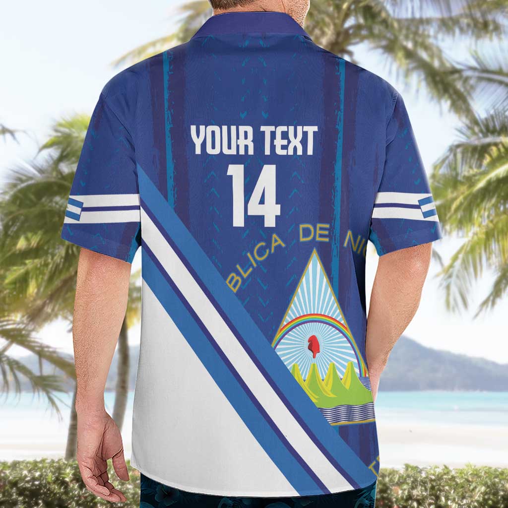 Custom Nicaragua Football Hawaiian Shirt Vamos Los Pinoleros