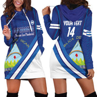Custom Nicaragua Football Hoodie Dress Vamos Los Pinoleros