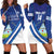 Custom Nicaragua Football Hoodie Dress Vamos Los Pinoleros