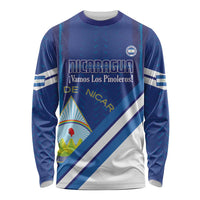Custom Nicaragua Football Long Sleeve Shirt Vamos Los Pinoleros