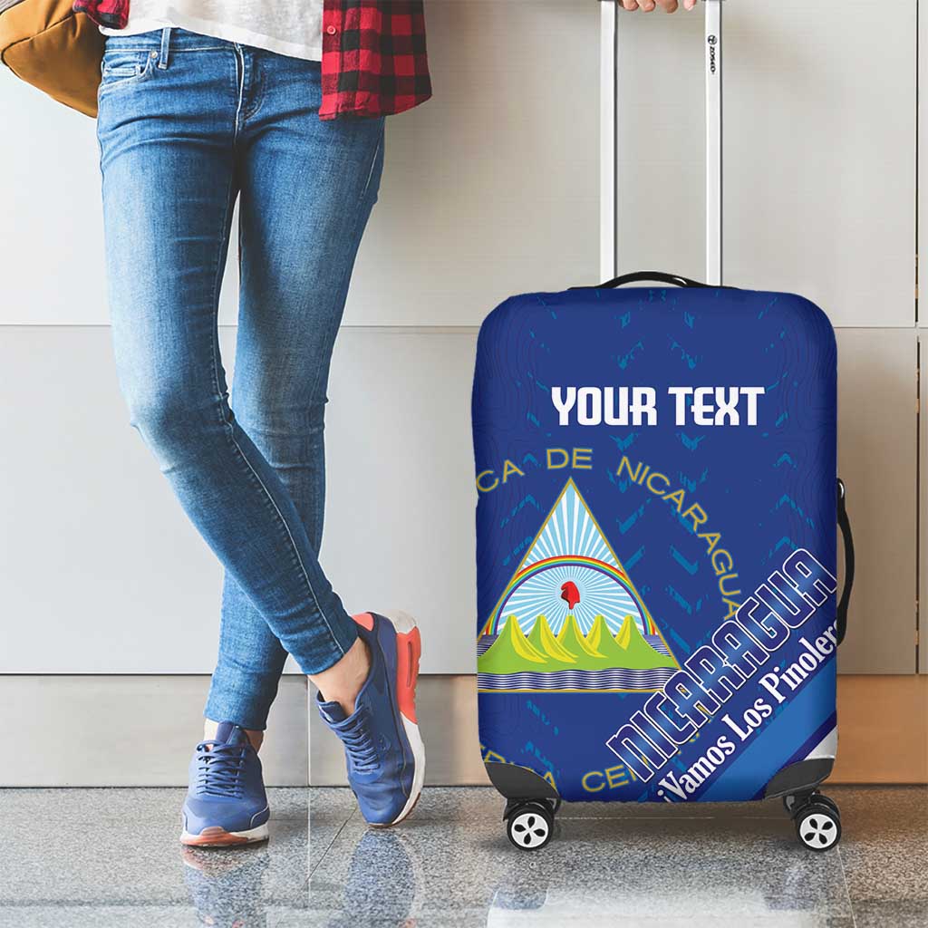 Custom Nicaragua Football Luggage Cover Vamos Los Pinoleros