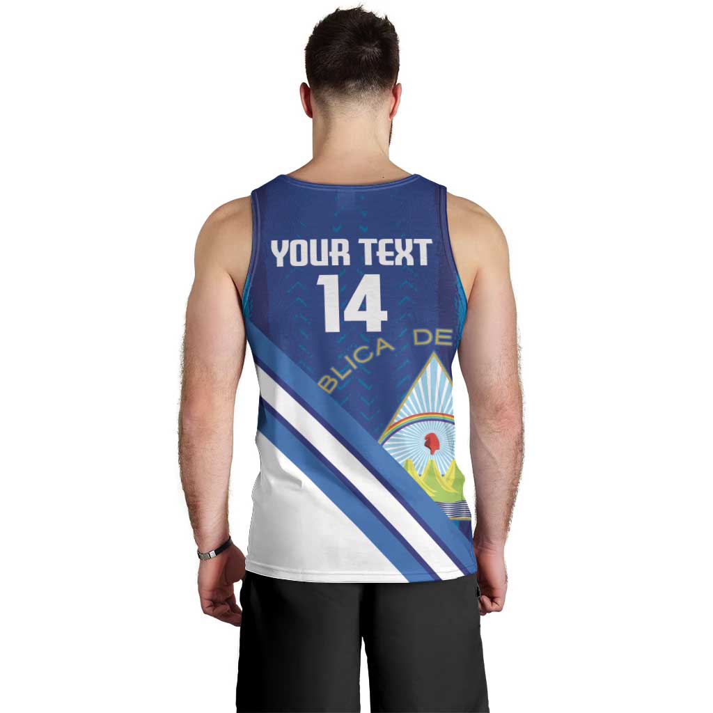 Custom Nicaragua Football Men Tank Top Vamos Los Pinoleros