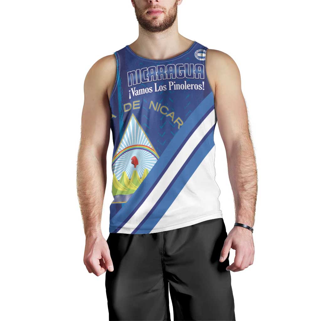 Custom Nicaragua Football Men Tank Top Vamos Los Pinoleros