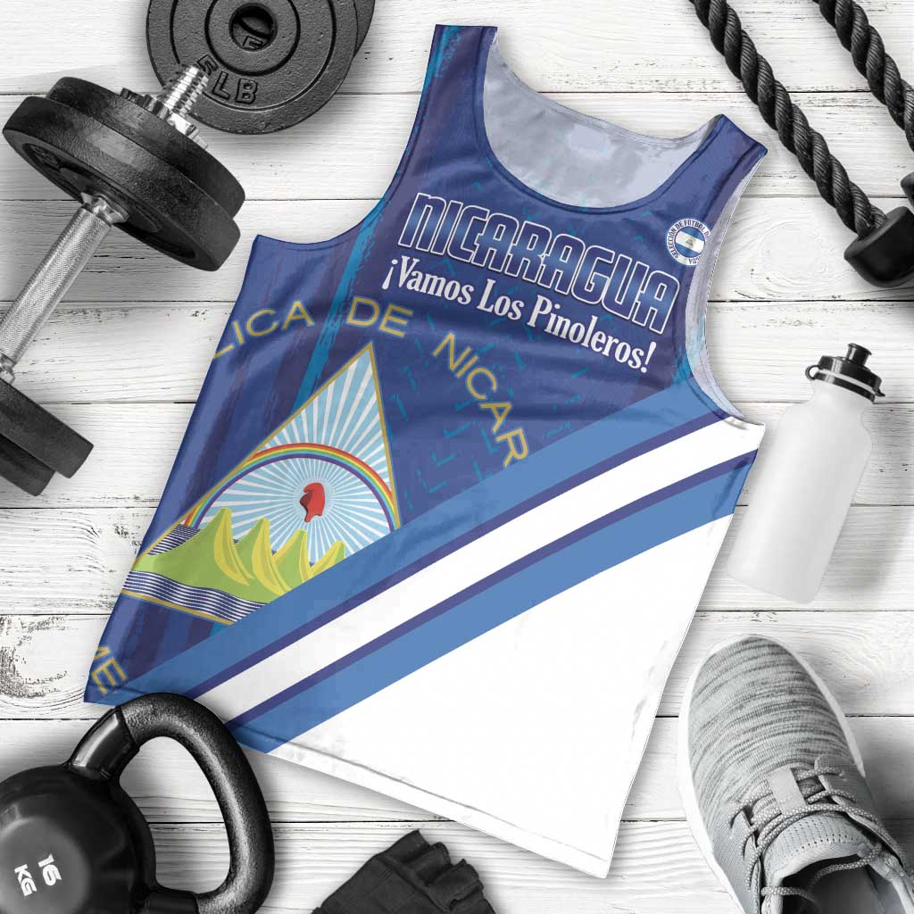 Custom Nicaragua Football Men Tank Top Vamos Los Pinoleros