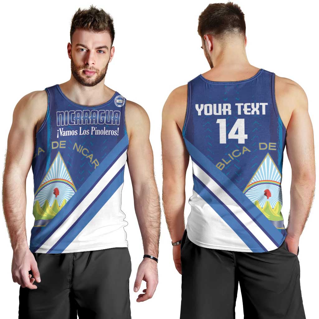 Custom Nicaragua Football Men Tank Top Vamos Los Pinoleros