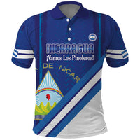 Custom Nicaragua Football Polo Shirt Vamos Los Pinoleros