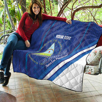 Custom Nicaragua Football Quilt Vamos Los Pinoleros