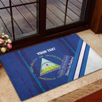 Custom Nicaragua Football Rubber Doormat Vamos Los Pinoleros