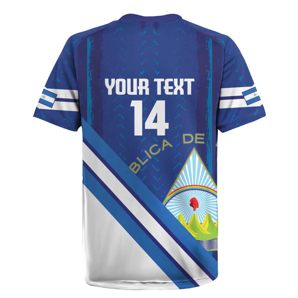 Custom Nicaragua Football Rugby Jersey Vamos Los Pinoleros