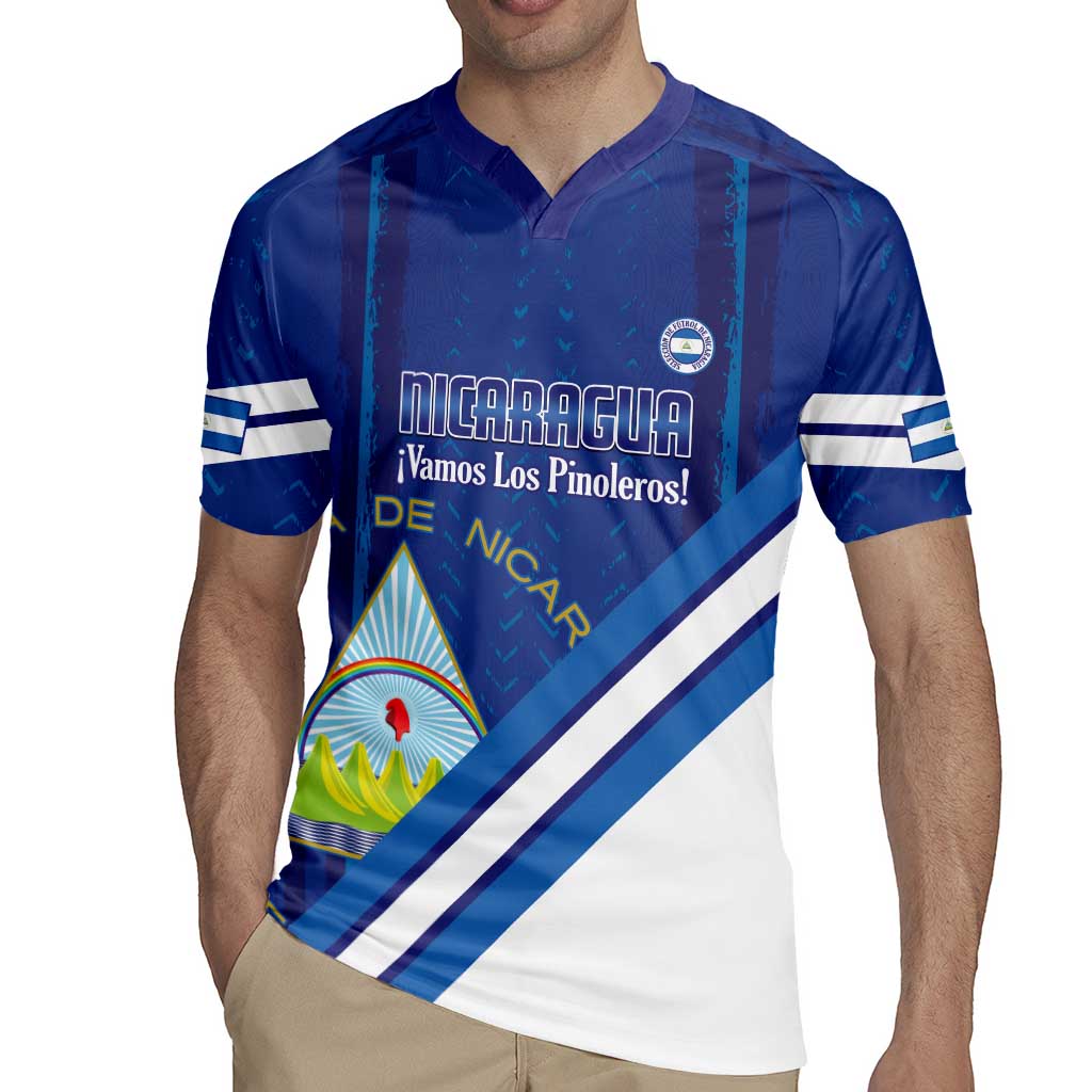 Custom Nicaragua Football Rugby Jersey Vamos Los Pinoleros