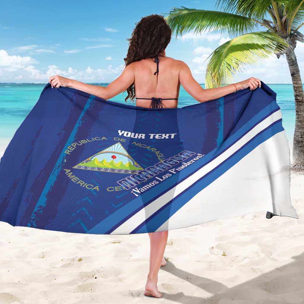 Custom Nicaragua Football Sarong Vamos Los Pinoleros