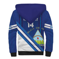 Custom Nicaragua Football Sherpa Hoodie Vamos Los Pinoleros