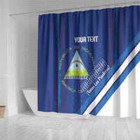 Custom Nicaragua Football Shower Curtain Vamos Los Pinoleros